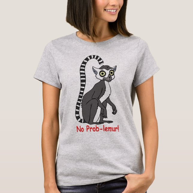 Camiseta No lémur! (Anverso)
