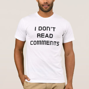 Camiseta No leo comentarios