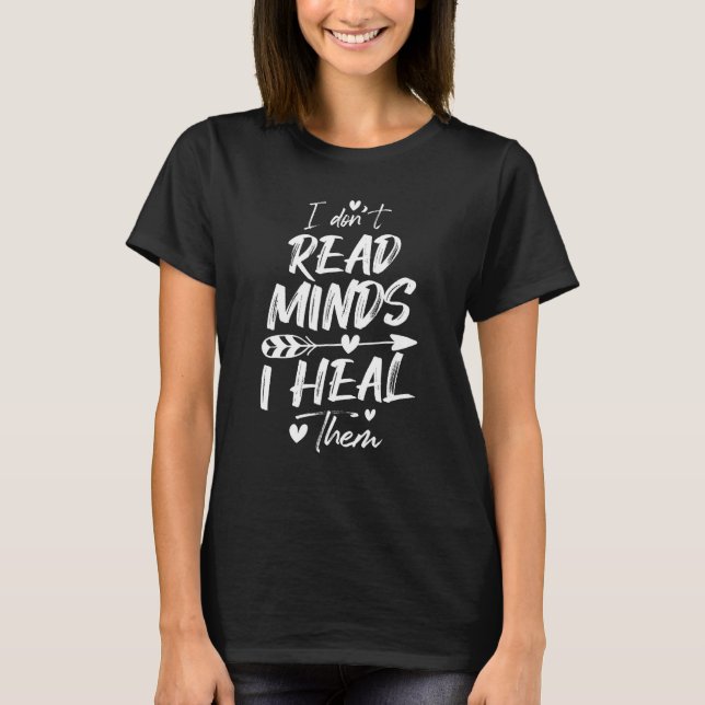Camiseta No leo mentes que las curo - Psicología (Anverso)