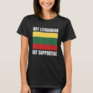 Camiseta No lituano, sino de apoyo a la oferta de la bander