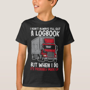 Camiseta No llego el libro de agenda camionero gracioso