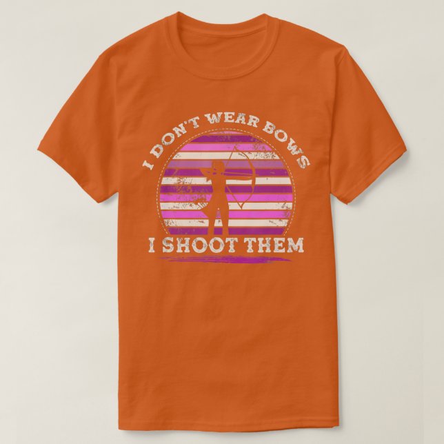 Camiseta No Llevo Bocas, Les Disparo Arquetería Chica (Diseño del anverso)
