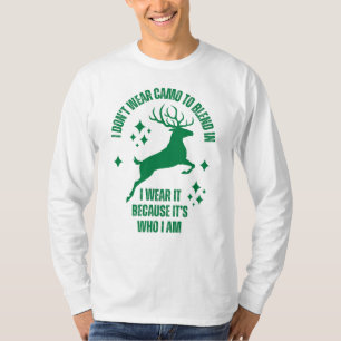 Camiseta No llevo un Camo para mezclar Caza de venados