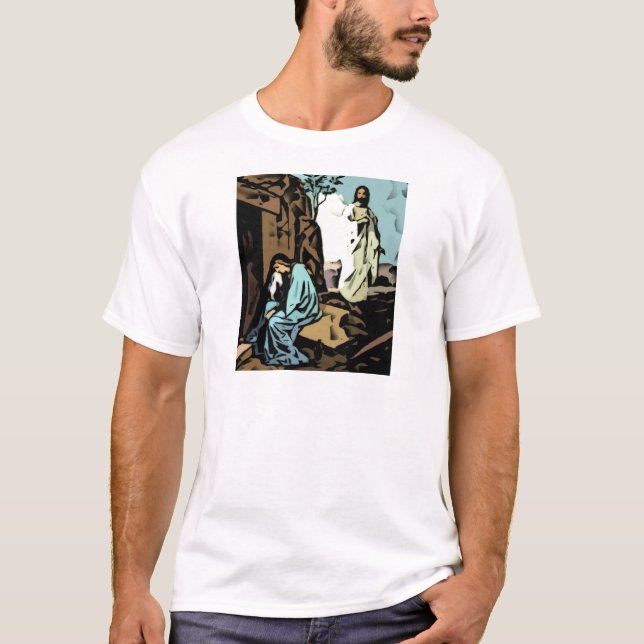 Camiseta No llora, la tumba está vacía (Anverso)