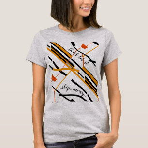 Camiseta "No lo dejes escapar" Naranja Diseño Negro