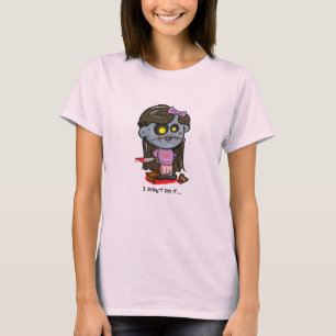 Camiseta "No lo hice…" Chica del zombi