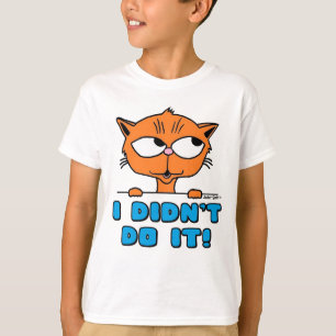 Camiseta ¡NO LO HICE! Gracioso gato Personalizado