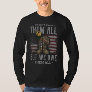 Camiseta No los conocemos a todos pero les debemos a todos