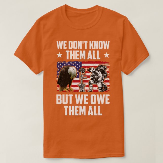 Camiseta No Los Conocemos A Todos, Pero Les Debemos A Todos (Diseño del anverso)