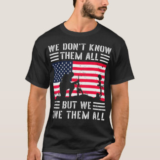 Camiseta No los conocemos a todos, pero les debemos a todos