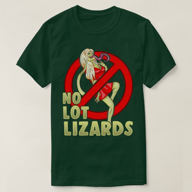 Camiseta No Lot Lizards Husband Gift Wife Trucker Funny Tru (Diseño del anverso)