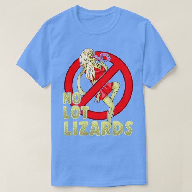 Camiseta No Lot Lizards Mens Truck Driver (Diseño del anverso)