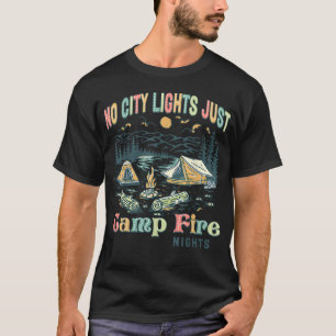 Camiseta No Luces De Ciudad Solo Noches De Fuego De Campame