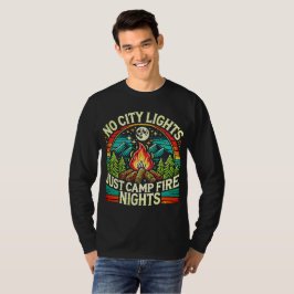 Camiseta No Luces De Ciudad Solo Noches De Fuego De Campame