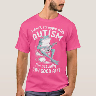 Camiseta No Lucho Con Autismo Gracioso De Rana Autista