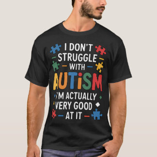 Camiseta No Lucho Con El Mes De La Conciencia Del Autismo