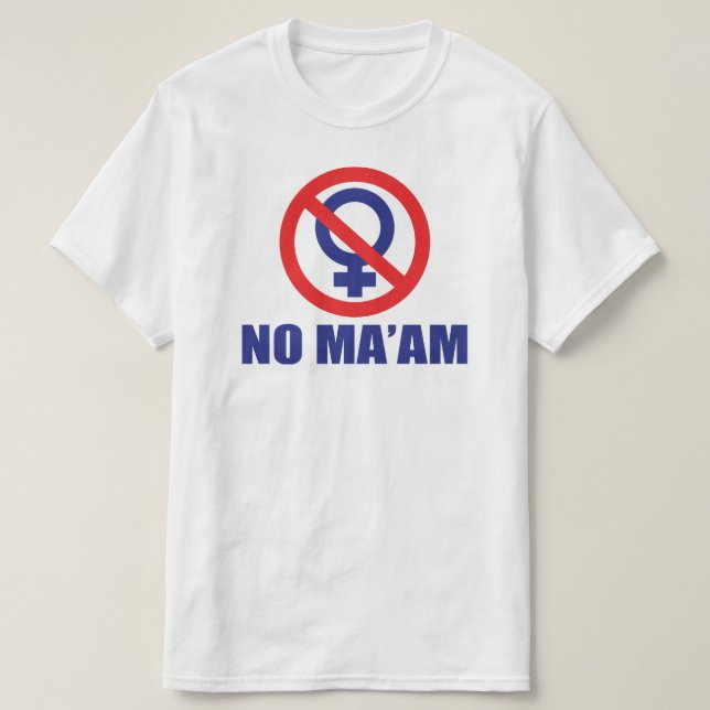 Camiseta No Maam (Solo Parte Frontal) (Diseño del anverso)