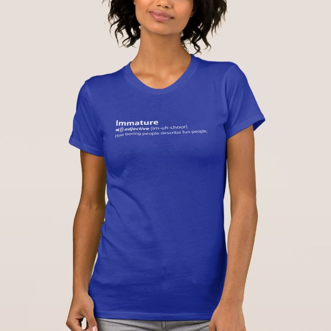 Camiseta No maduro (Anverso)