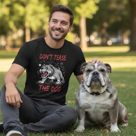 Camiseta No malinterpretes al perro Bulldog agresivo