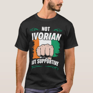 Camiseta No marfileña, pero solidario, turista marfileño