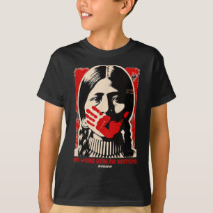 Camiseta No más amer de conciencia de la hermana roja de la