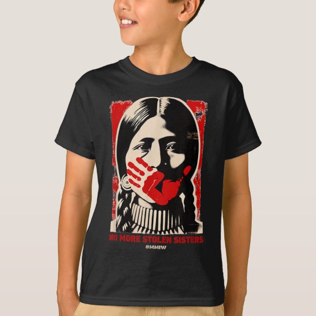 Camiseta No más amer de conciencia de la hermana roja de la (Anverso)