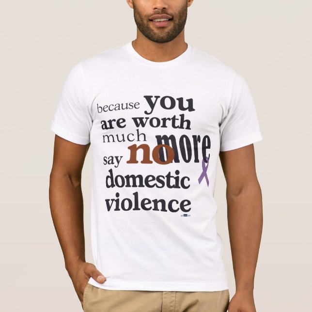 Camiseta No más de violencia en el hogar (Anverso)