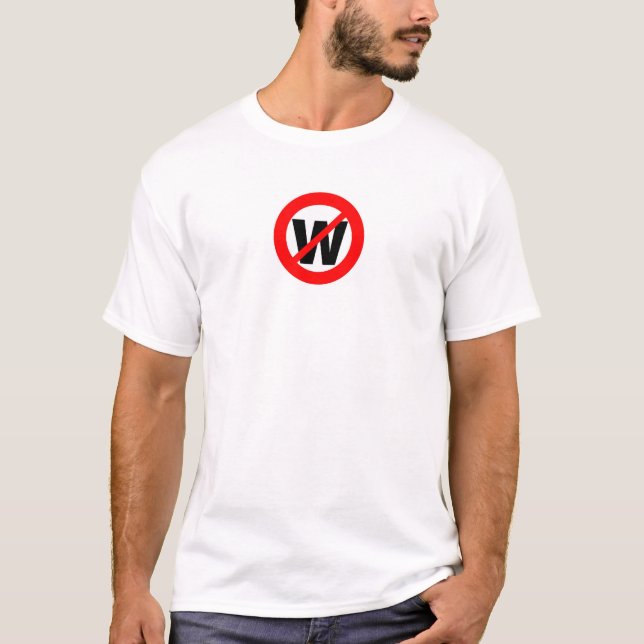 Camiseta No más de W (Anverso)