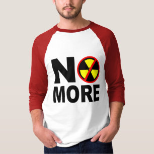 Camiseta No más eslogan de protesta antinuclear