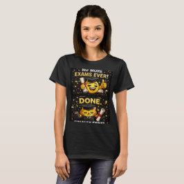 Camiseta No Más Exámenes Nunca Diseño Divertido de Graduaci