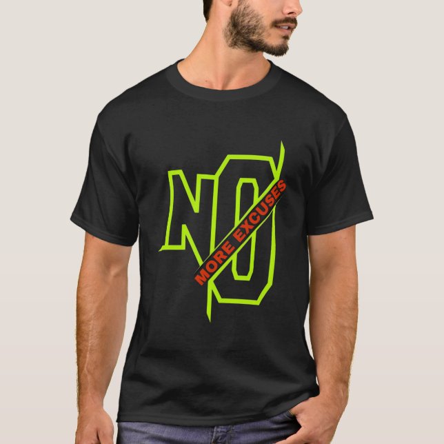 Camiseta No más excusas (Anverso)