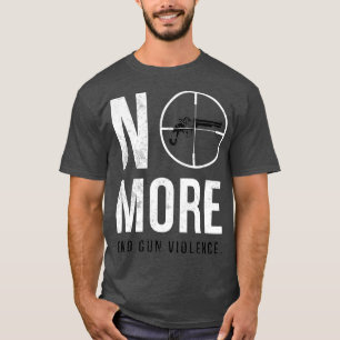 Camiseta No más Naranja de uso de control de armas de uso d