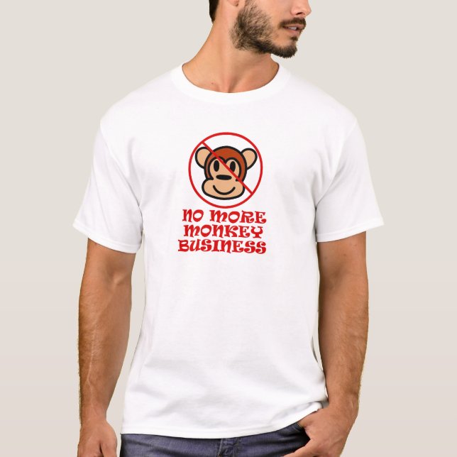 Camiseta No más negocios de monos (Anverso)