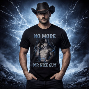 Camiseta No Más Señor Buen Tipo Divertido Meme de Lobo Alfa