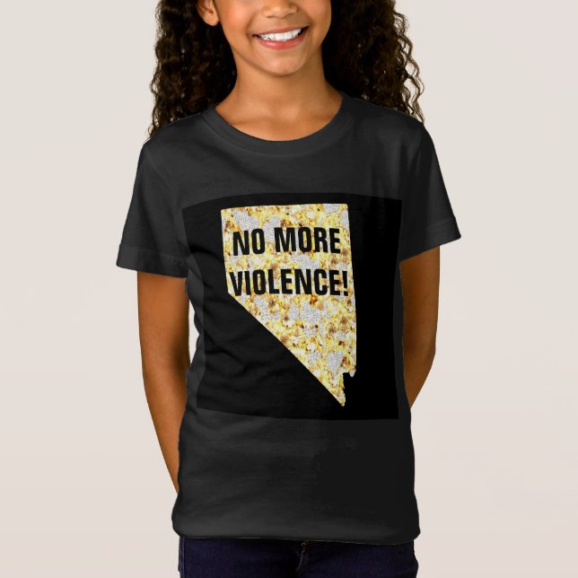 CAMISETA NO MÁS VIOLENCIA NEVADA (Anverso)