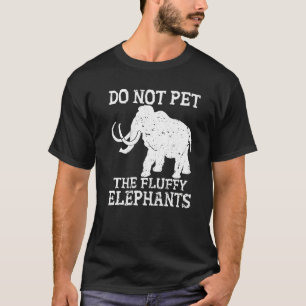 Camiseta No Mascota a los elefantes esponjosos elefantes bl