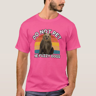 Camiseta No Mascota El Oso Retro Divertido De Perros