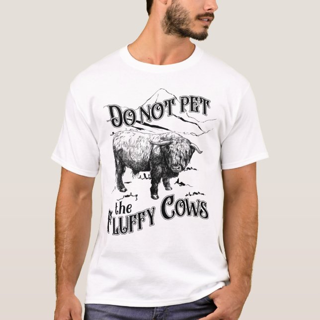 Camiseta No Mascota el Parque Nacional Fluffy Cows (Anverso)