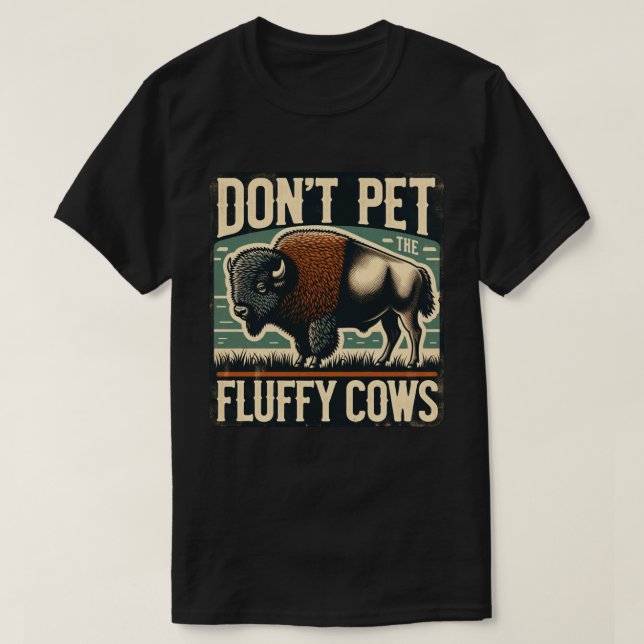 Camiseta No Mascota el veneno Fluffy Cows Yellowstone (Diseño del anverso)