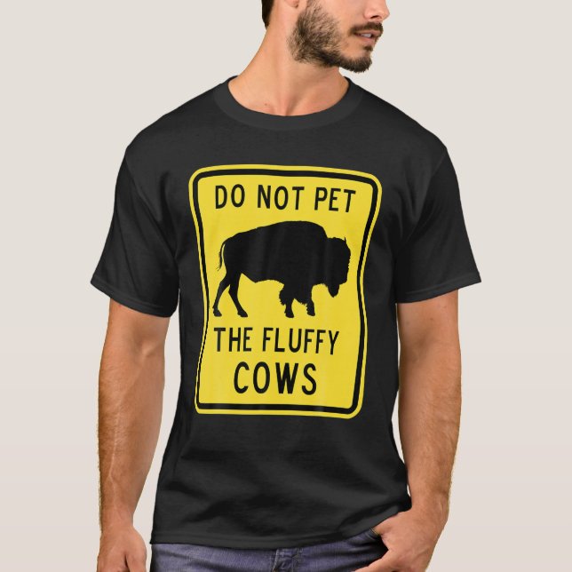 Camiseta No Mascota La Renta Fluffy Cows American Bison Gua (Anverso)