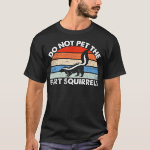 Camiseta No Mascota las ardillas de peinados Gracioso Retro