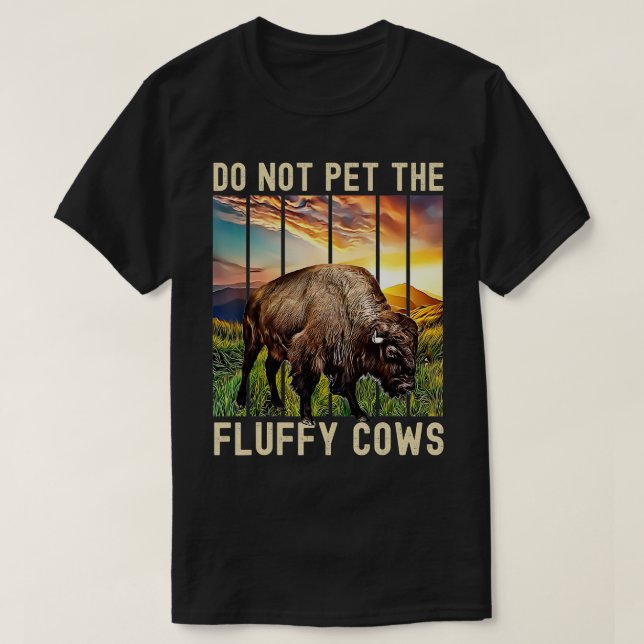 Camiseta No Mascota Las Vacas Fluffy (Diseño del anverso)