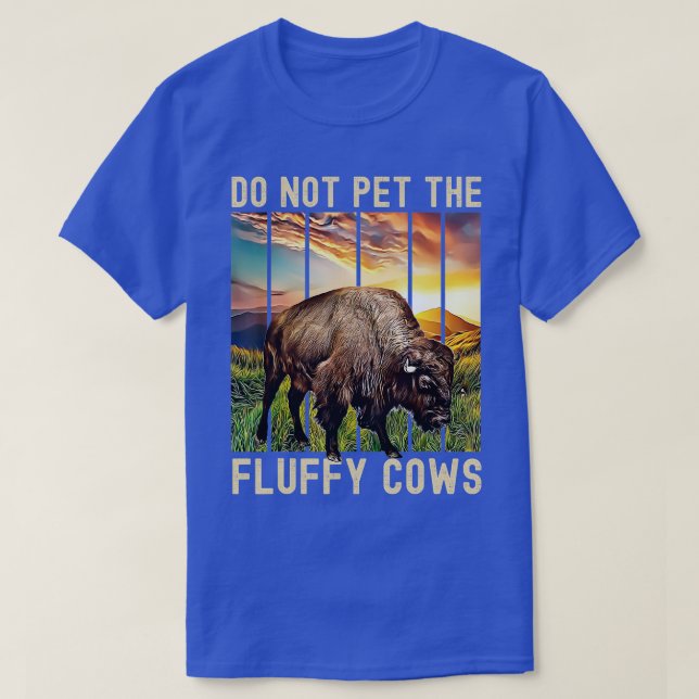 Camiseta No Mascota Las Vacas Fluffy (Diseño del anverso)