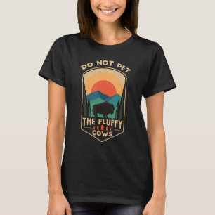 Camiseta No Mascota Las Vacas Fluffy Divertidas Retro Yello