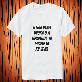 Camiseta No mate a una serpiente y balancearla