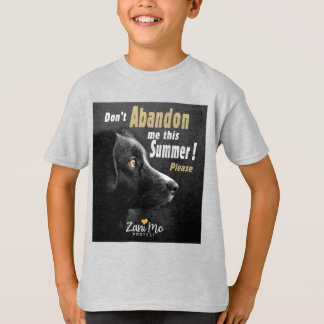 Camiseta No me abandones este verano - Protección de perros