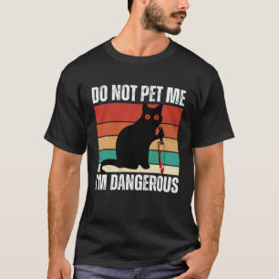 Camiseta No Me Acaricies Soy Peligroso Gatos  Mamá Gato Ret