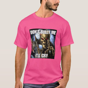 Camiseta No me amedrentes, lloraré contra el cielo duro