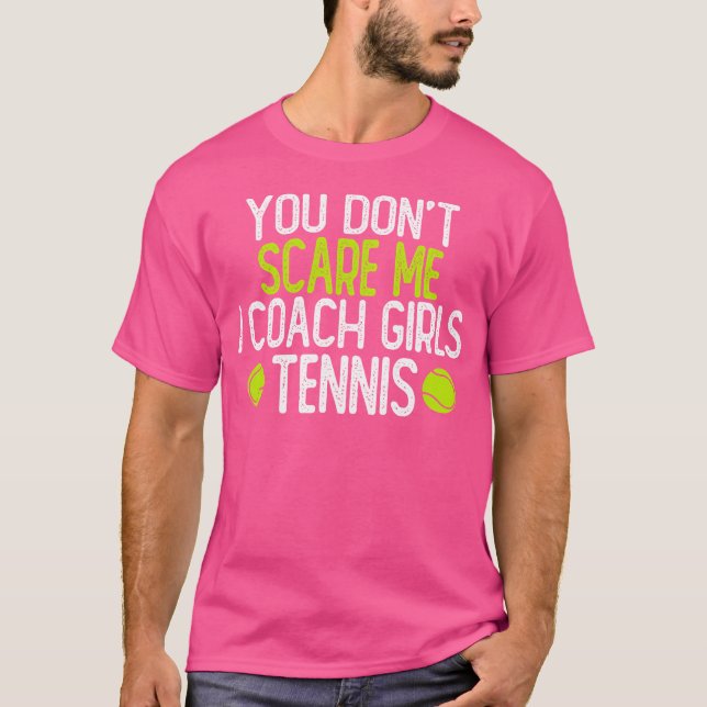 Camiseta No Me Asustas, Enseño Tenis A Chicas (Anverso)