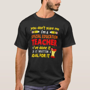 Camiseta No me asustas, soy profesor de educación especial